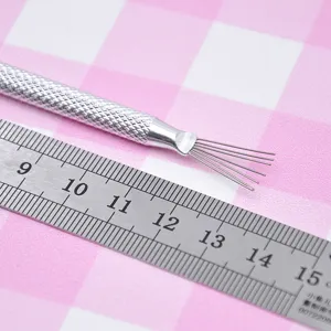 Εργαλείο πολυμερούς πηλού 7 βελόνες πινέλο υφής μαλακός πηλός μοντελισμού ατσάλινη βελόνα