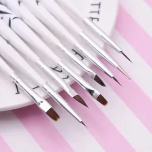 Set de 7 pinceles de detalle ultra finos para manualidades arcilla modelismo y nail art
