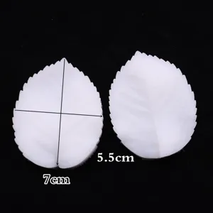 Silicone leaf vein mold set for fondant flowers, rose petal texture craft baking tool 7cm