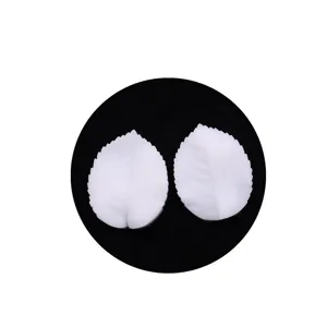 White leaf silicone mold detail showing fine vein texture for fondant cake decorating crafts.