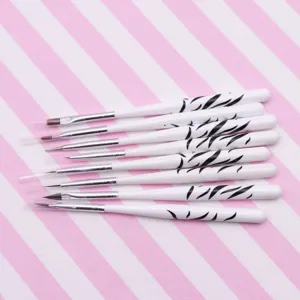 Juego de 7 pinceles de detalle para nail art, pintura en miniatura y manualidades arcilla.