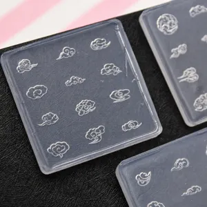 Mini Silicone Cloud Mold Ancient Style Auspicious Cloud Relief Clay Mold DIY Craft Hair Accessories Mold Tool