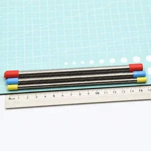 Stainless steel texture rod for polymer clay, professional metal roller mold for DIY projects.