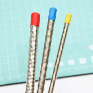 Stainless steel texture rods for polymer clay, metal texture roller molds for crafts.