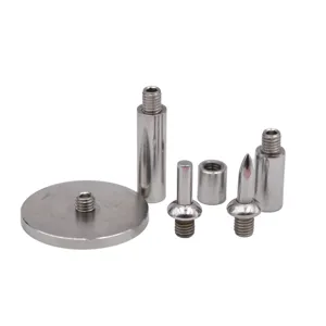 Detail des pieces de support metalliques, composants en acier inoxydable pour poupees en argile.