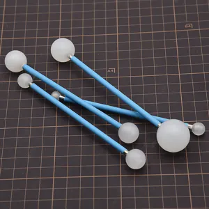 Gereedschap set met kogelkop voor polymeerklei klei bloemen fondant knutselen DIY.