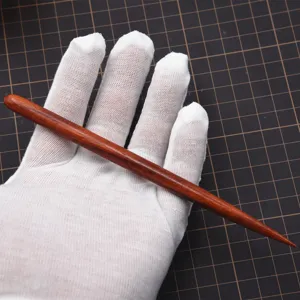 Outil de Lissage de Sculpture en Bois de Santal Sanguin Bâton de Carving en Argile de Poterie en Bois Outil de Bricolage pour Poupée Ob11