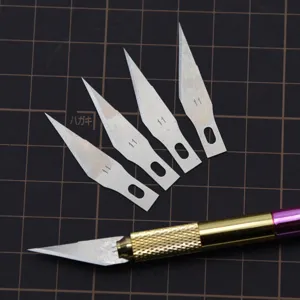 Präzisions Metall Bastel Schnitzmesser Set Mit Kohlenstoffstahl Klingen Für Polymer Ton Miniatur Schneiden DIY Handwerk