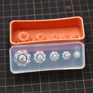 Miniatur Eiscreme Kopf Und Waffel Silikonformen DIY Harz Ton Handwerk Lebensmittel Spiel Miniatur Werkzeug Set