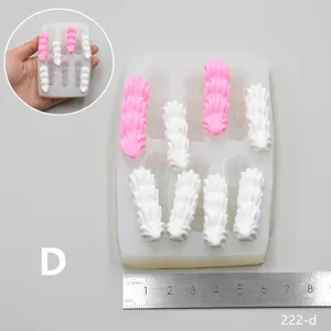 Silicone mold for clay resin crafts cream decoration DIY dessert 3D baking tool
