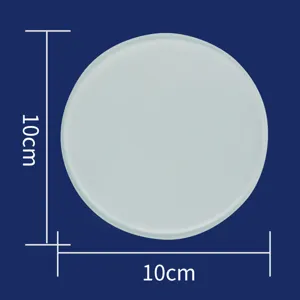 Ronde ultradunne matglazen plaat 10cm diameter voor polymeerklei pop knutselmat