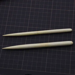 Wooden clay sculpting tools set, smooth rolling pins for pottery and polymer clay DIY crafts.
