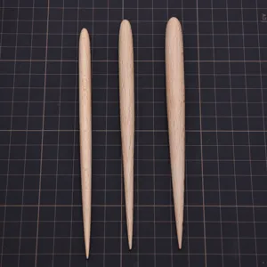 Set de herramientas de escultura de arcilla de madera de haya, varillas para modelar.