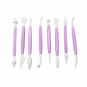 Set de 8 herramientas de escultura en arcilla polimérica con bolígrafos de talla cerámica DIY