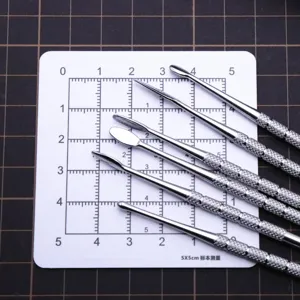 Edelstahl Ton Skulptur Werkzeuge 6er Set, Prazision Keramik Schnitzen Basteln DIY Modellieren.