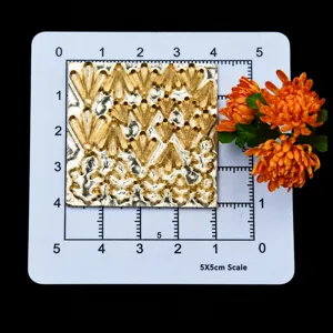 Miniature Chrysanthemum Engraved Copper Die Cutting Metal Embossing Mold for Resin Clay Crafts