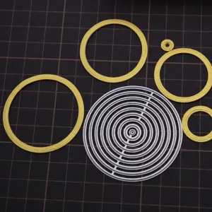 Miniature cercles matrices de decoupe en acier au carbone pour poupée argile bricolage gaufrage