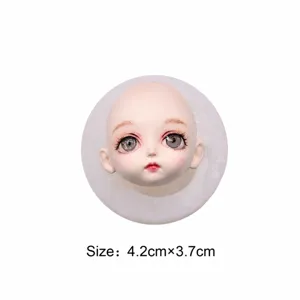 Silicone face mold for ob11 dolls and cute BJD resin clay craft and DIY projects.