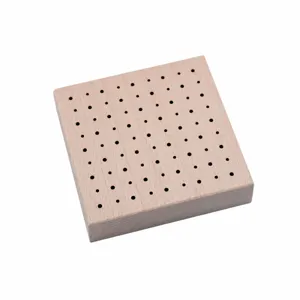 Wooden perforated base board skeleton for ultra-light clay pottery craft, oven safe support.