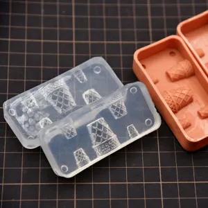 Miniatur Eiswaffel Silikonform fuer DIY Harz Ton Handwerk und Miniatur Lebensmittel Kunst.