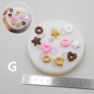 Miniature food silicone mold for DIY polymer clay, resin craft, cake and dessert decoration.