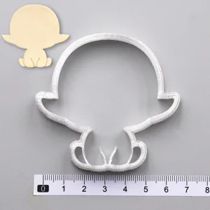 Cute cartoon character cookie cutter 3D printed clay mold DIY baking craft accessory tool