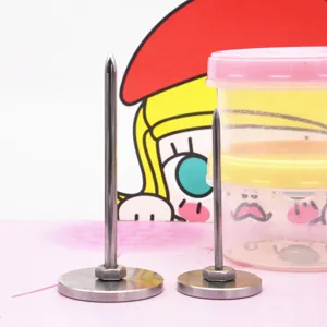 Ensemble d'outils de modelage de poupée en argile inox, idéal pour sculpture et projets DIY.