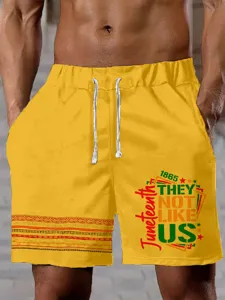 Pantaloncini da mare casual da uomo con stampa digitale 3D estate moda streetwear comodi