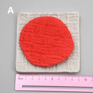 Silikon Strickmuster Form für Fimo Ton, Fondant Kuchen Dekoration und DIY Handwerk.