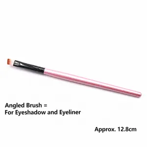 Winkelförmiger Pinsel für Tonbasteln, Make-up und DIY-Kunstprojekte, weiche Borsten.