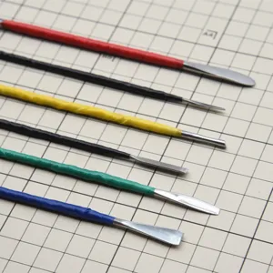 Stainless steel clay sculpting tools double-ended spatulas set for pottery polymer clay DIY crafting.