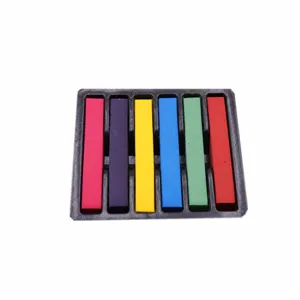 6-Farben Pastellkreide Set Feste Farbploete fuer lufttrocknende Ton DIY Basteln Werkzeuge Zubehoer
