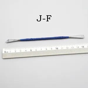 Stainless steel double-ended clay sculpting tool, perfect for DIY pottery and modeling crafts.