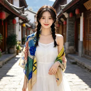 2026 New Silk Cotton Large Square Scarf Thin Retro Style Women Scarf Sun Protection Beach Shawl