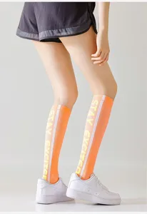 Compression sports socks for women, calf support running fitness cycling yoga athletic socks.