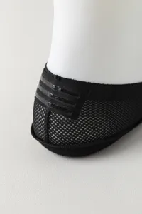 Women anti-slip ice silk boat socks invisible shallow mouth mesh summer short socks