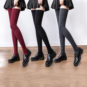 Extra long over-the-knee stockings 80cm high thigh high socks for women autumn winter wear