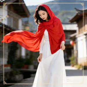 Oversized solid color cotton shawl scarf lightweight breathable beach wrap for women