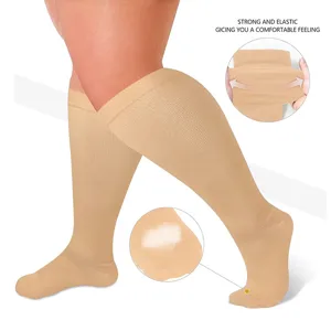 Plus Size Compression Socks High Elastic Calf Stockings Comfortable Fit For Daily Wear