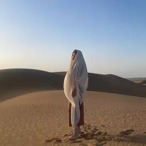 Leggero scialle in cotone e lino per viaggi nel deserto, foulard protezione solare spiaggia