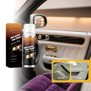 HOMONTH Car Interior Foam Cleaner Multi Purpose Deep Decontamination Spray For Leather Fabric And Plastic Car Care