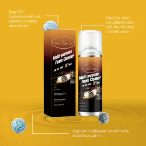 HOMONTH Multi-Purpose Car Interior Foam Cleaner 200ml, deep cleaning and mild car care spray.
