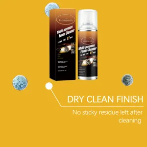 HOMONTH multipurpose foam cleaner 200ml for deep cleaning car interior surfaces effectively.