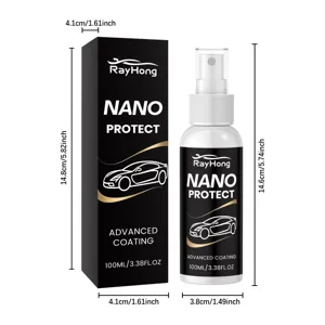 RAYHONG 100ml spray de revestimiento protector nano para auto y caja para pintura.
