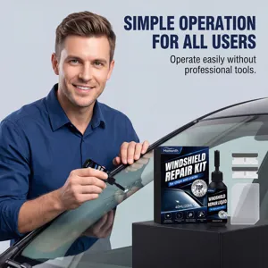 HOMONTH voorruit reparatie set voor auto, eenvoudig hars gereedschap voor sterretjes.