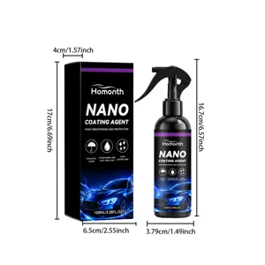 HOMONTH Revestimiento Nano Coche 100ml Spray Brillo Pintura Protección Hidrófuga