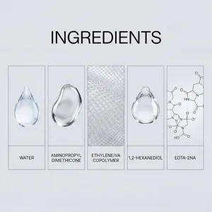 Infografía detallada de los ingredientes del spray de revestimiento cerámico de coche.