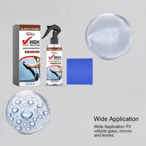 Nettoyant pour verre Rayhong et spray de revêtement pour les vitres de voiture.