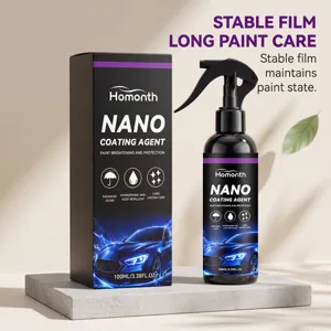 HOMONTH spray revestimiento nano coche 100ml para brillo, hidrofóbico y protección.