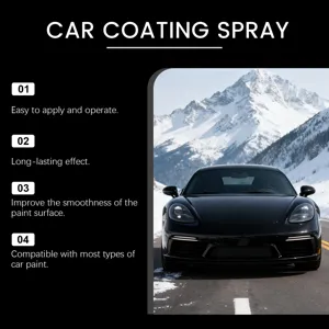 Spray de revestimiento para coche, protección de pintura y brillo de larga duración.